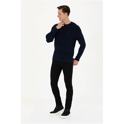 Erkek Lacivert Kazak