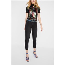 Vaquero slim brillante