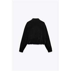 VELVET BOMBER JACKET