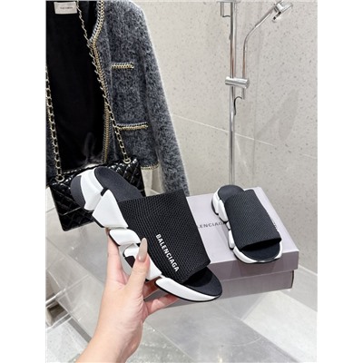 Сланцы/тапочки на плоской подошве (7 цветов) Баленсиаг*а