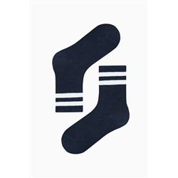 Penti Erkek Çocuk Double Stripe Lacivert 4lü Soket Çorap