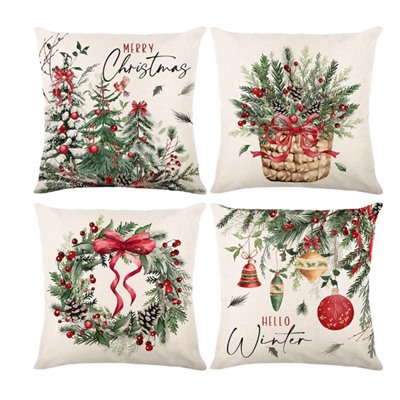 Льняной чехол для подушки