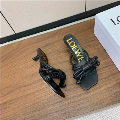 Женские шлепки на небольшом каблуке  (4 цвета) ЛОЕВ*Е