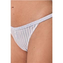 Braga brasileña tira algodón estampado rayas