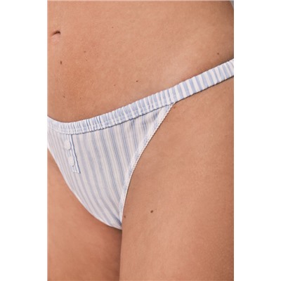 Braga brasileña tira algodón estampado rayas