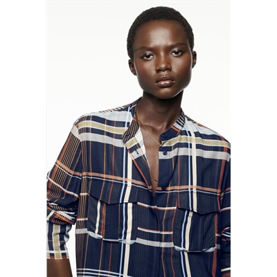 ZW COLLECTION CHECK SHIRT WITH POCKETS