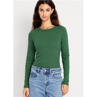 Snug Long-Sleeve Crew-Neck T-Shirt