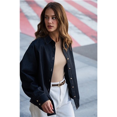 Рубашка джинсовая оверсайз