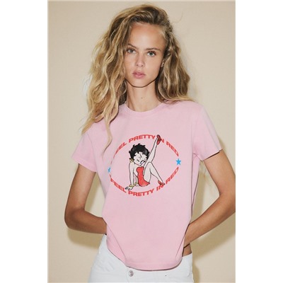 WASHED-EFFECT BETTY BOOP® T-SHIRT