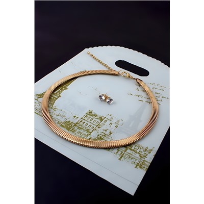 Дизайнерский чокер-обруч Жгут, 8мм + Подарок