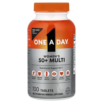One-A-Day, Women's 50+, Complete Multivitamin, 100 Tablets