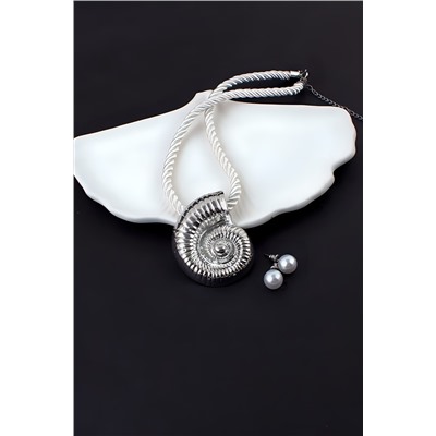 Колье  "Морская симфония" на шнурке + Подарок