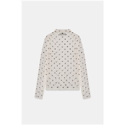 TOP PUNTO SEMITRANSPARENTE LUNARES