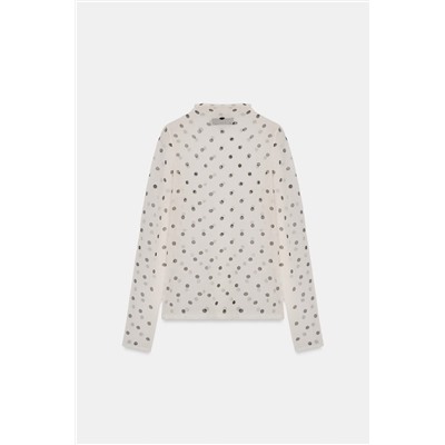 TOP PUNTO SEMITRANSPARENTE LUNARES