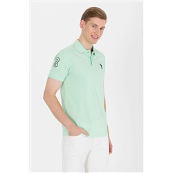 Erkek Mint Yeşili Basic Polo Yaka Tişört