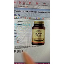 TAURINE 500 MG FREE FORM