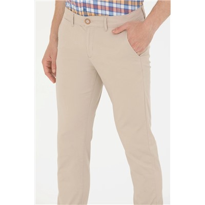 Erkek Taş Kanvas Pantolon