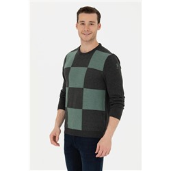 Erkek Antrasit Melanj Kazak