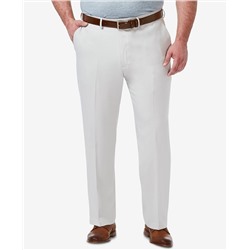 Haggar Men's Big & Tall Premium Comfort Stretch Classic-Fit Solid Flat Front Dress Pants