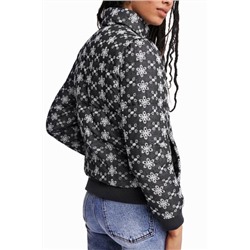 Chaqueta padded con encaje