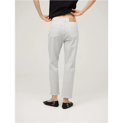 Серые базовые джинсы зауженные