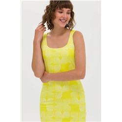 Kadın Neon Sarı Örme Elbise