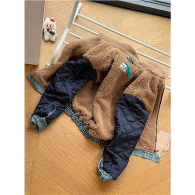 Джинсовая теплая куртка   Mi*u Mi*u 🩷