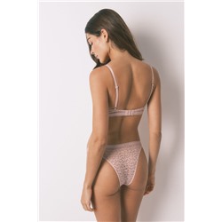 Braga brasileña animal print rosa