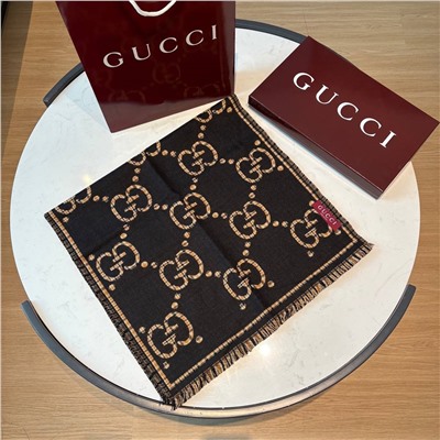 Двухсторонний шарф  Gucc*i  Унисекс модель