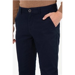 Erkek Lacivert Kanvas Pantolon