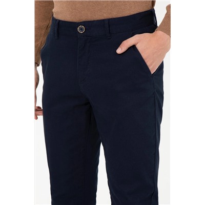 Erkek Lacivert Kanvas Pantolon