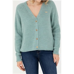 Kadın Mint Triko Hırka