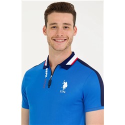 Erkek Saks Polo Yaka Tişört