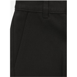 Boys Black Regular Leg School Trousers 5 Pack