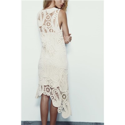 CROCHET ASYMMETRIC DRESS