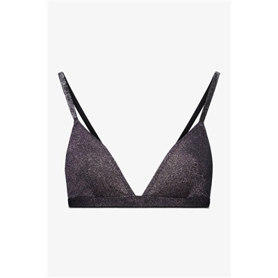 Sujetador NATURAL lurex terciopelo negro