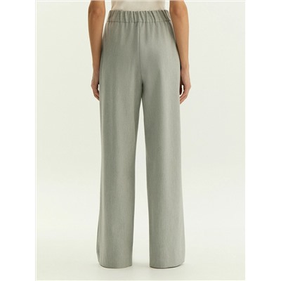 Брюки широкого кроя на резинке, D408/moma