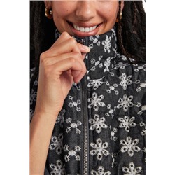 Chaqueta padded con encaje