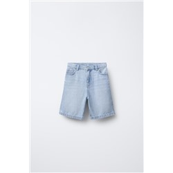 RELAXED FIT BAGGY DENIM BERMUDA SHORTS