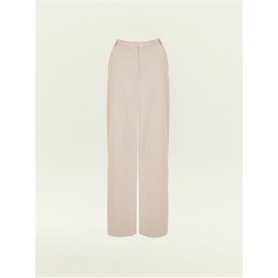 Брюки широкого кроя в полоску, D487/ginger