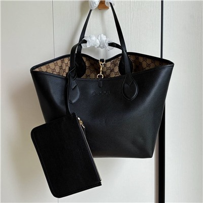 Большая вместительная двухсторонняя сумка-тоут ГУЧЧ*И