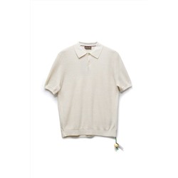 Фактурное мужское поло из смесового льна в стиле old money  (4 цвета)