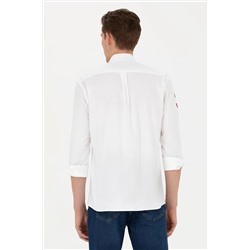 Erkek Beyaz Uzun Kollu Gömlek