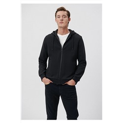 MaviFermuarlı Siyah Sweatshirt 0S10013-900