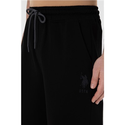 Erkek Regular Fit Siyah Örme Şort
