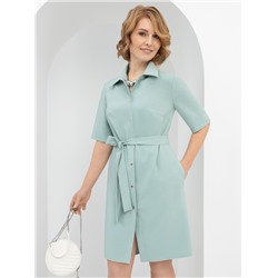 Платье-рубашка, Подчеркнуть женственность (с поясом)