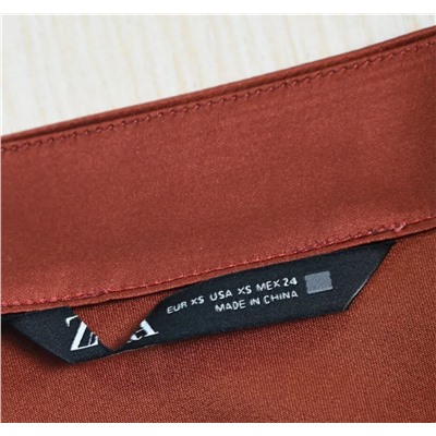 Женская атласная юбка миди с кружевом ЗАР*А