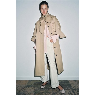 TRENCH OVERSIZE PAÑUELO ZW COLLECTION LIMITED EDITION