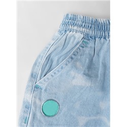 Повседневные джинсовые шорты с эластичной талией для мальчиков и девочек. Экспорт