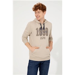 Erkek Taş Kapüşonlu Sweatshirt